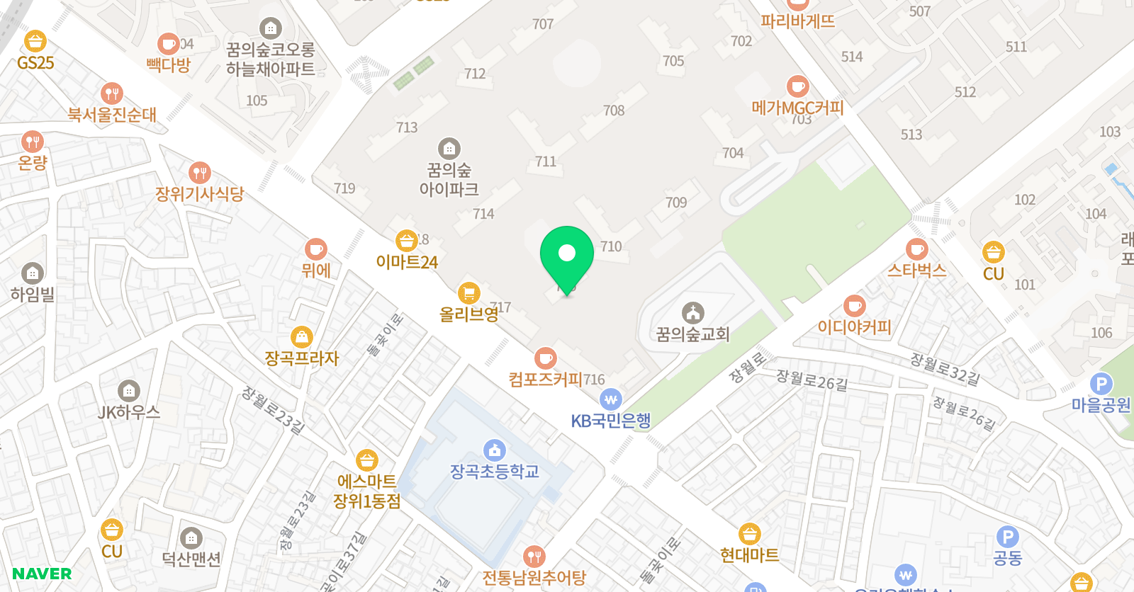윤선생 우리집앞 영어교실 장위 꿈의숲 아이파크점 위치