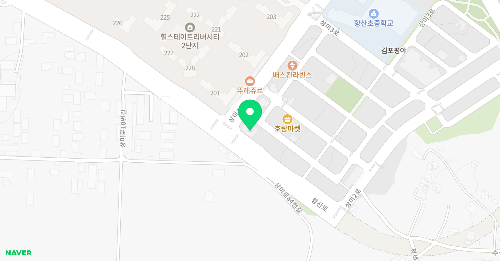 바른 수학 위치