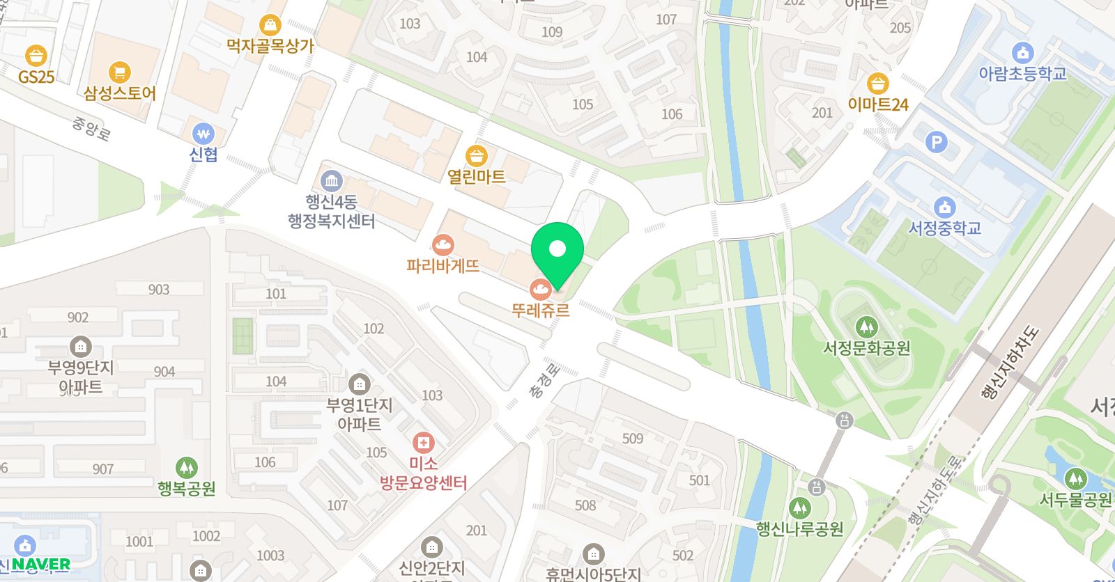 서정뮤즈 음악학원 위치