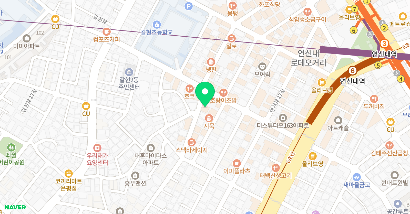 어린음악대 갈현이화원 위치