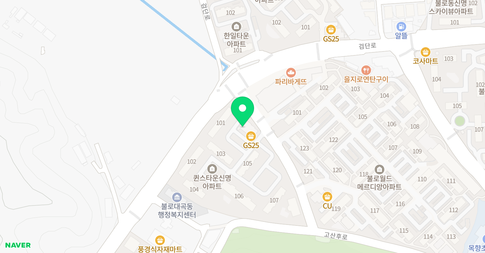 라라아트 미술학원 검단본원 위치