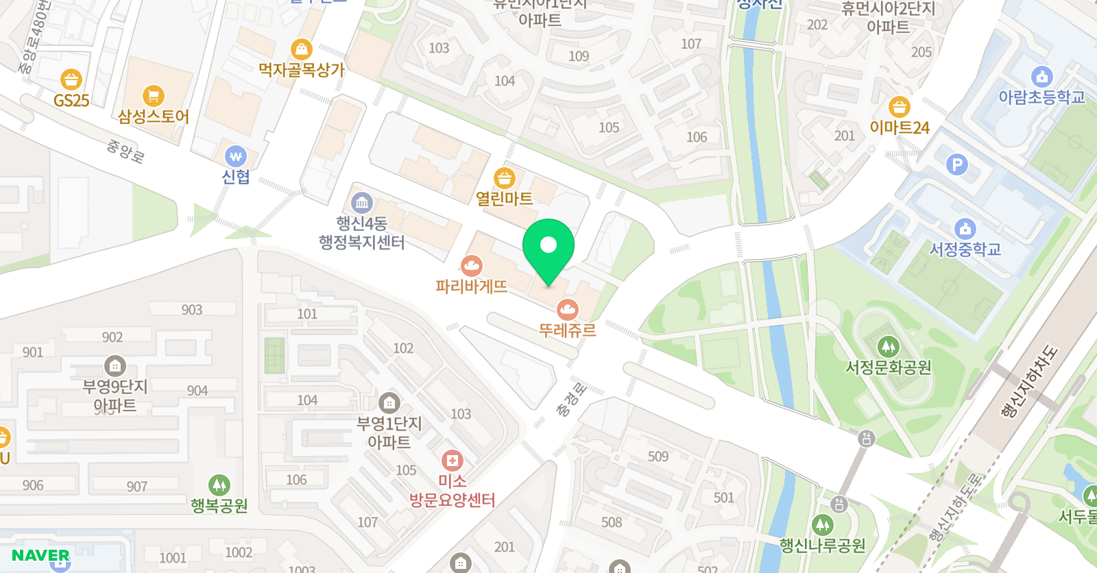 STS 태권도장 위치