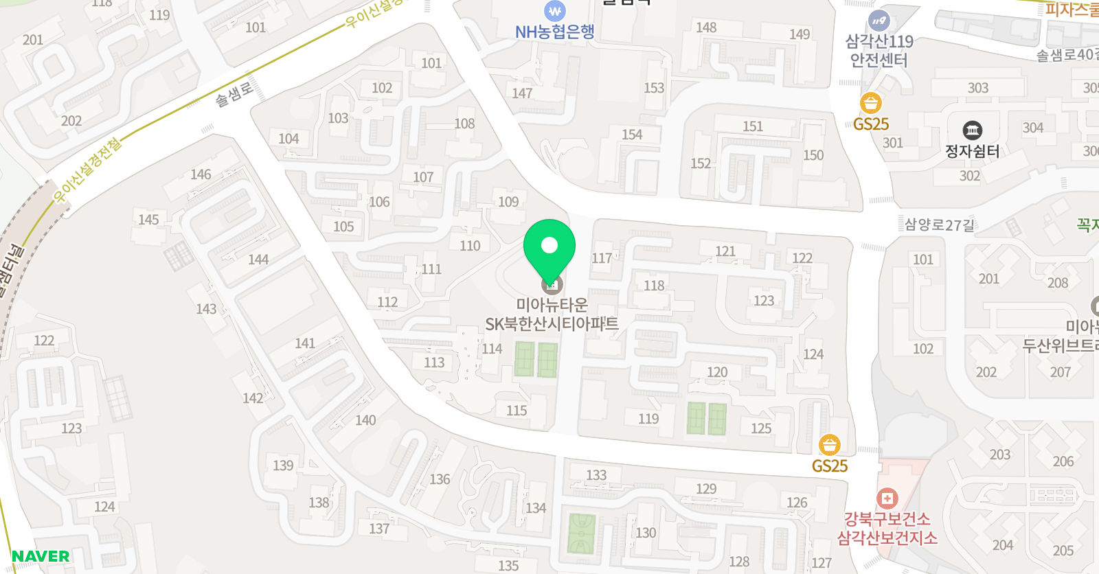 ERC 영어독서클럽 서울삼각산SK점 위치