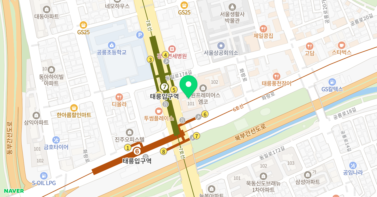 기탄사고력교실 태릉엠코점 위치