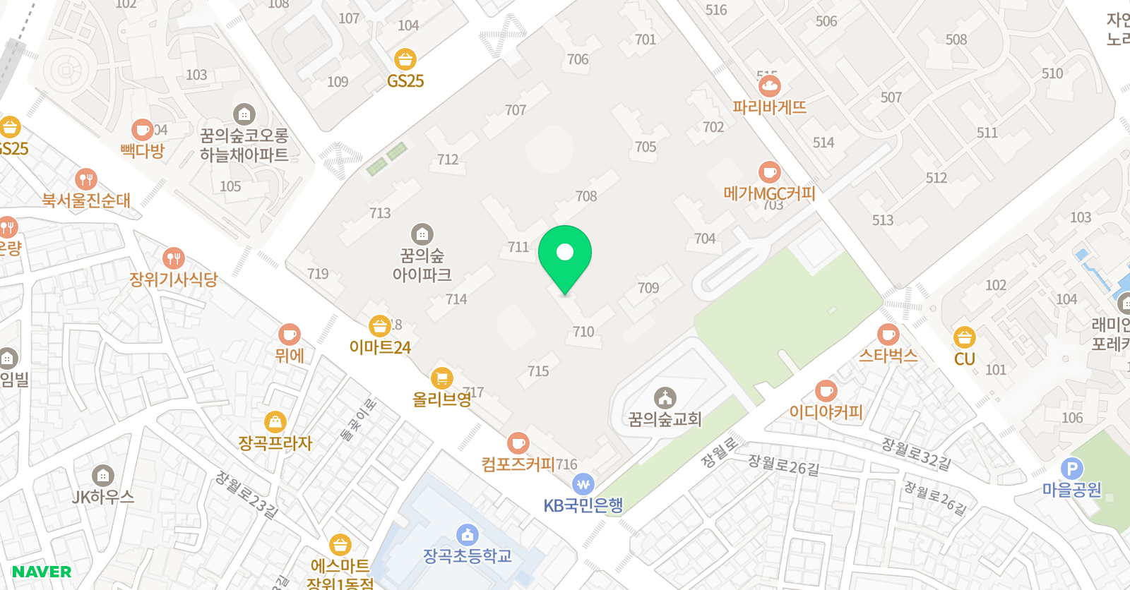 아소비 서울 장위꿈의숲아이파크점 위치