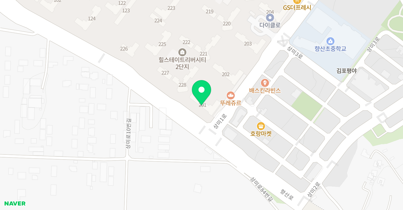 상상날개 과학실험실 향산점 위치