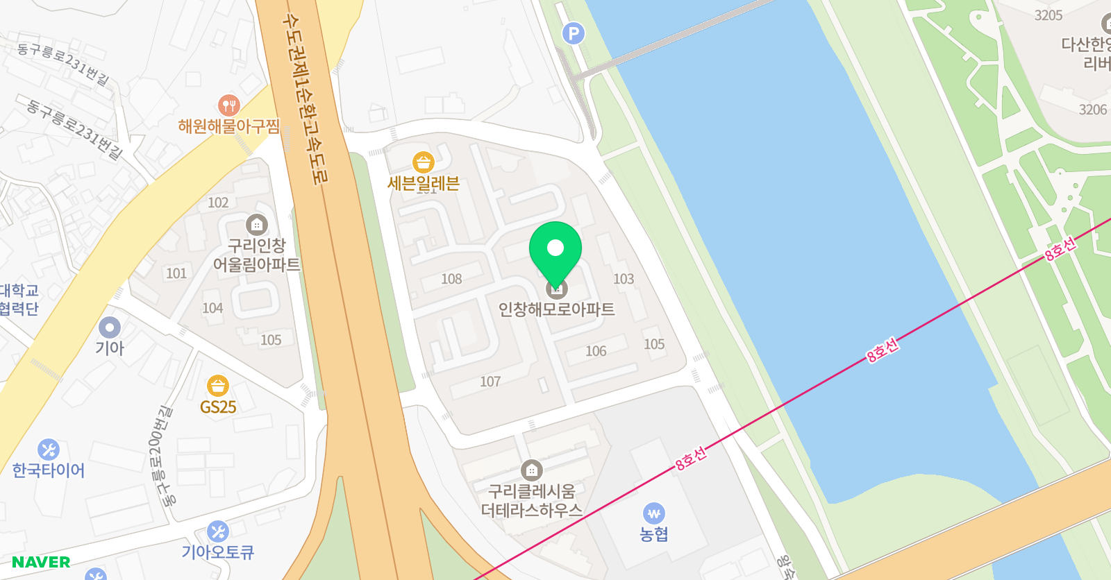 바른 태권도 위치