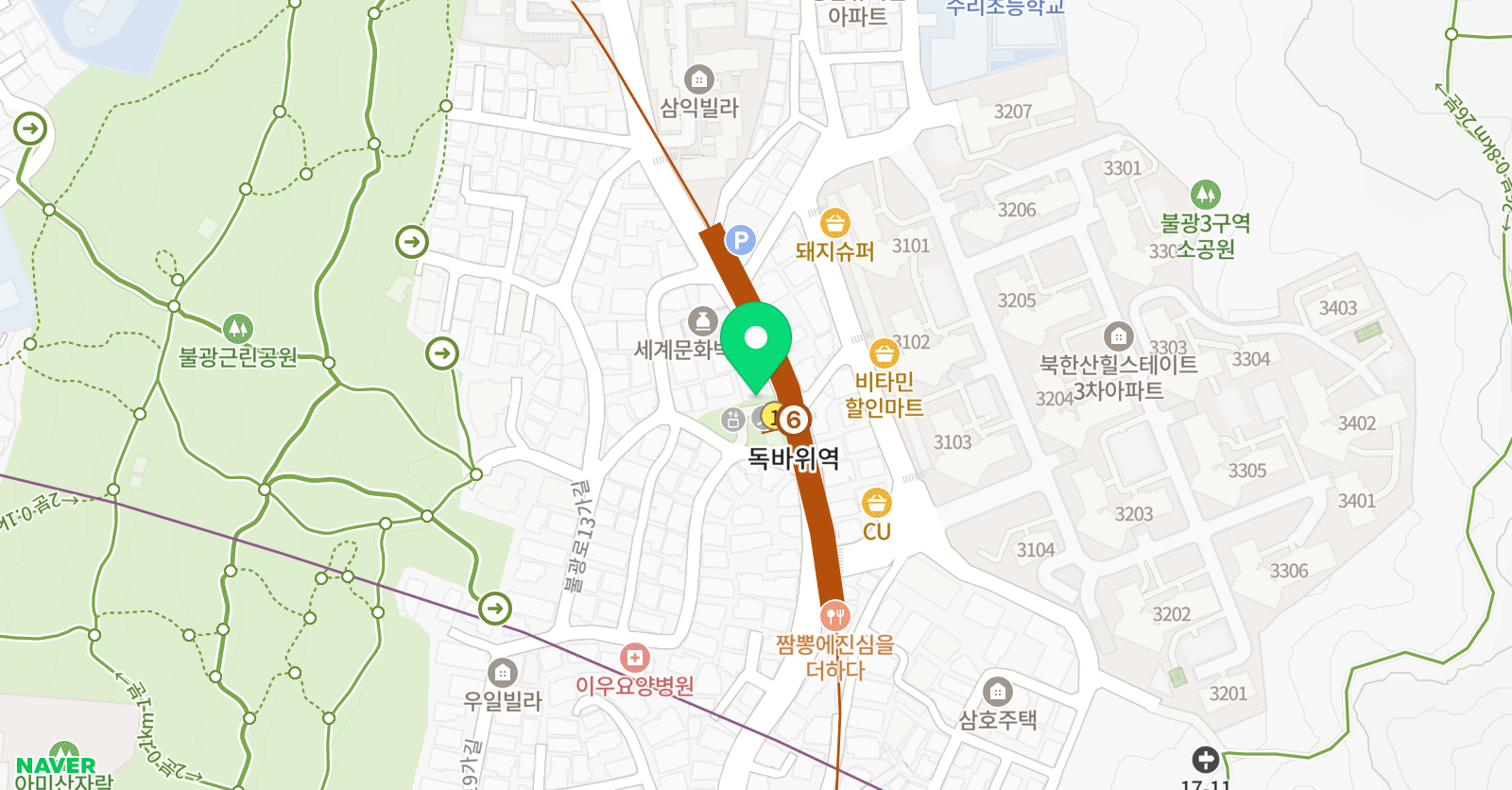 리드인 영어학원 불광동웰라 위치