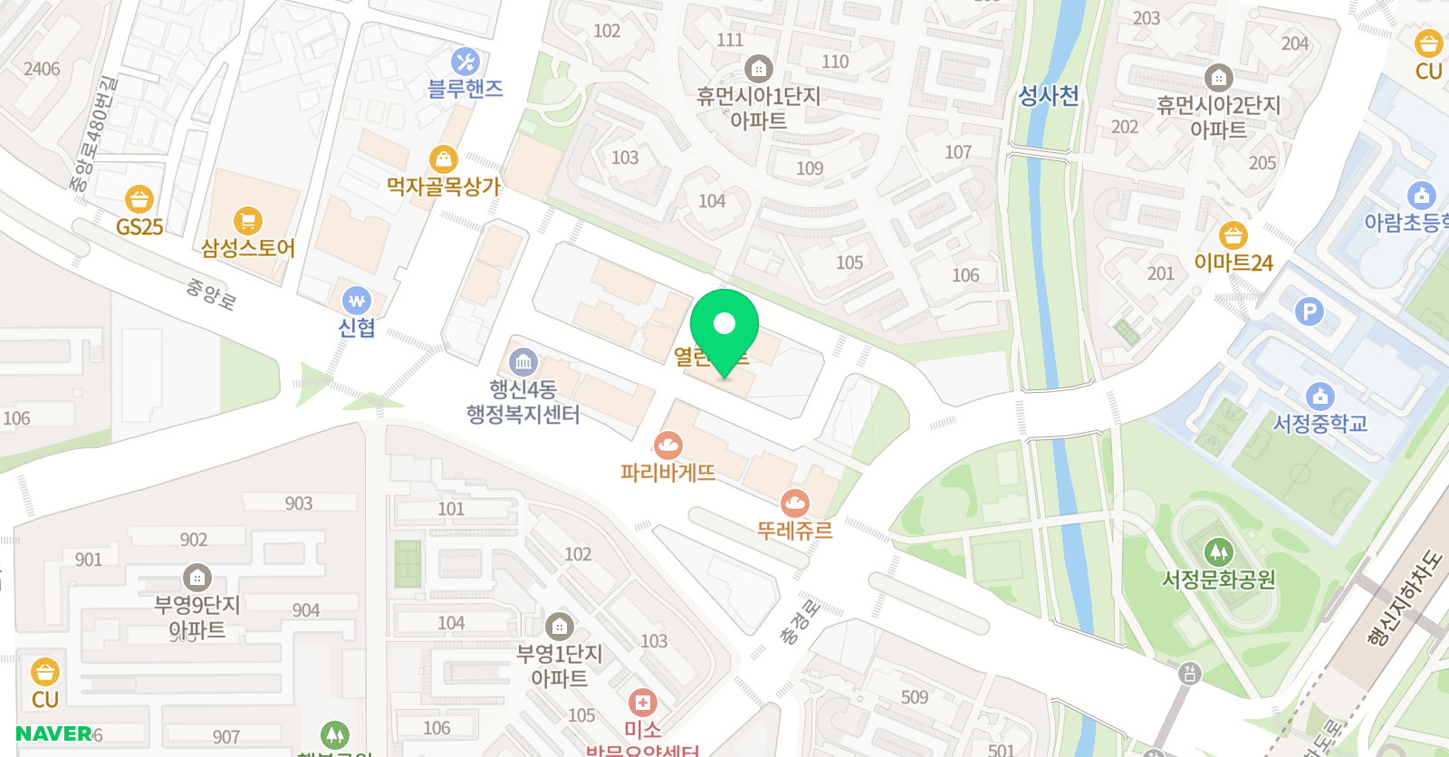 MTA 태권도 고양 행신점 위치