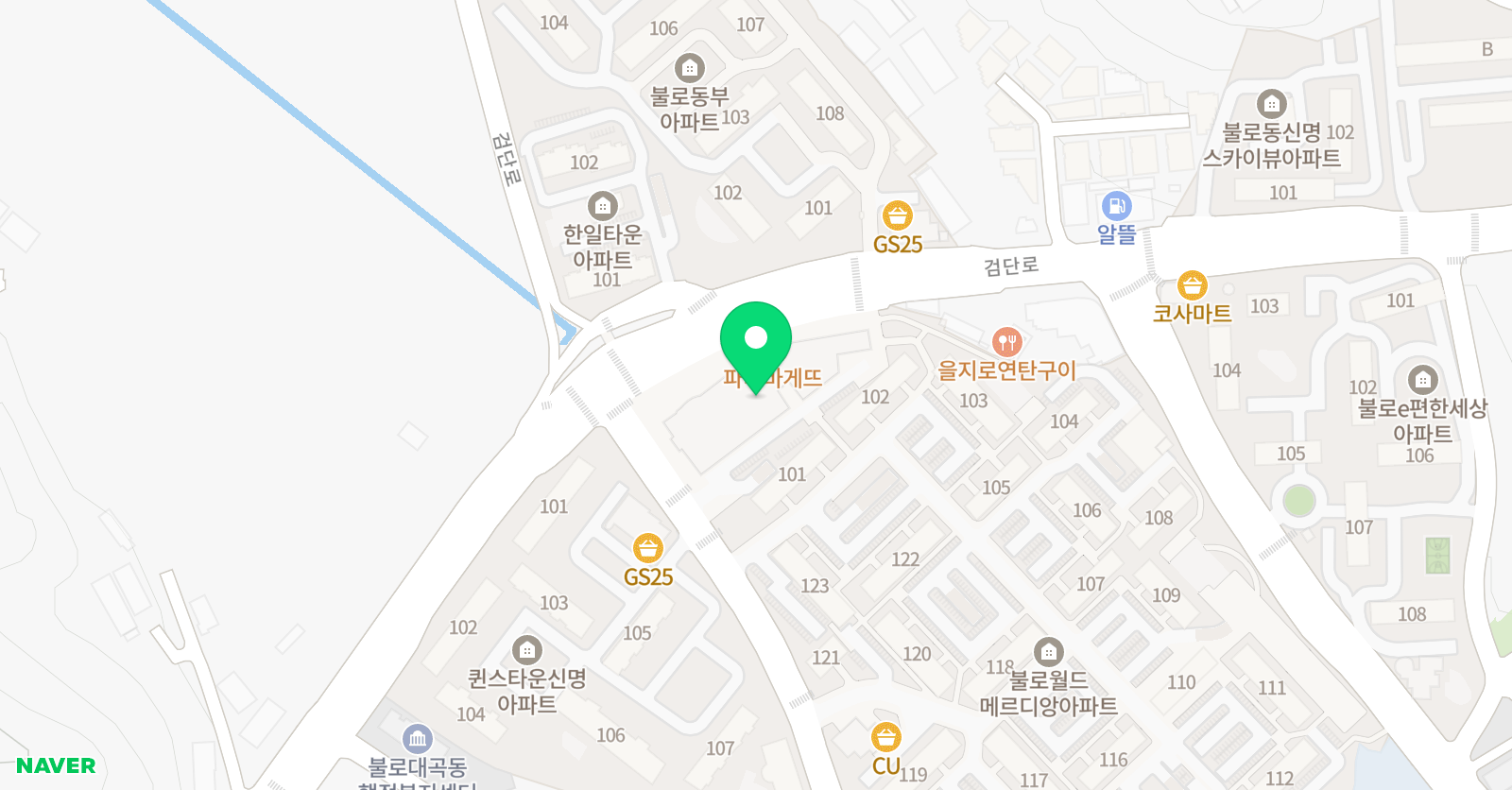 잉글리시아이 불로베스트점 위치