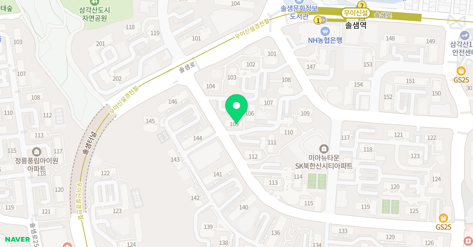 스마트해법 수학 SK북한산시티점 위치