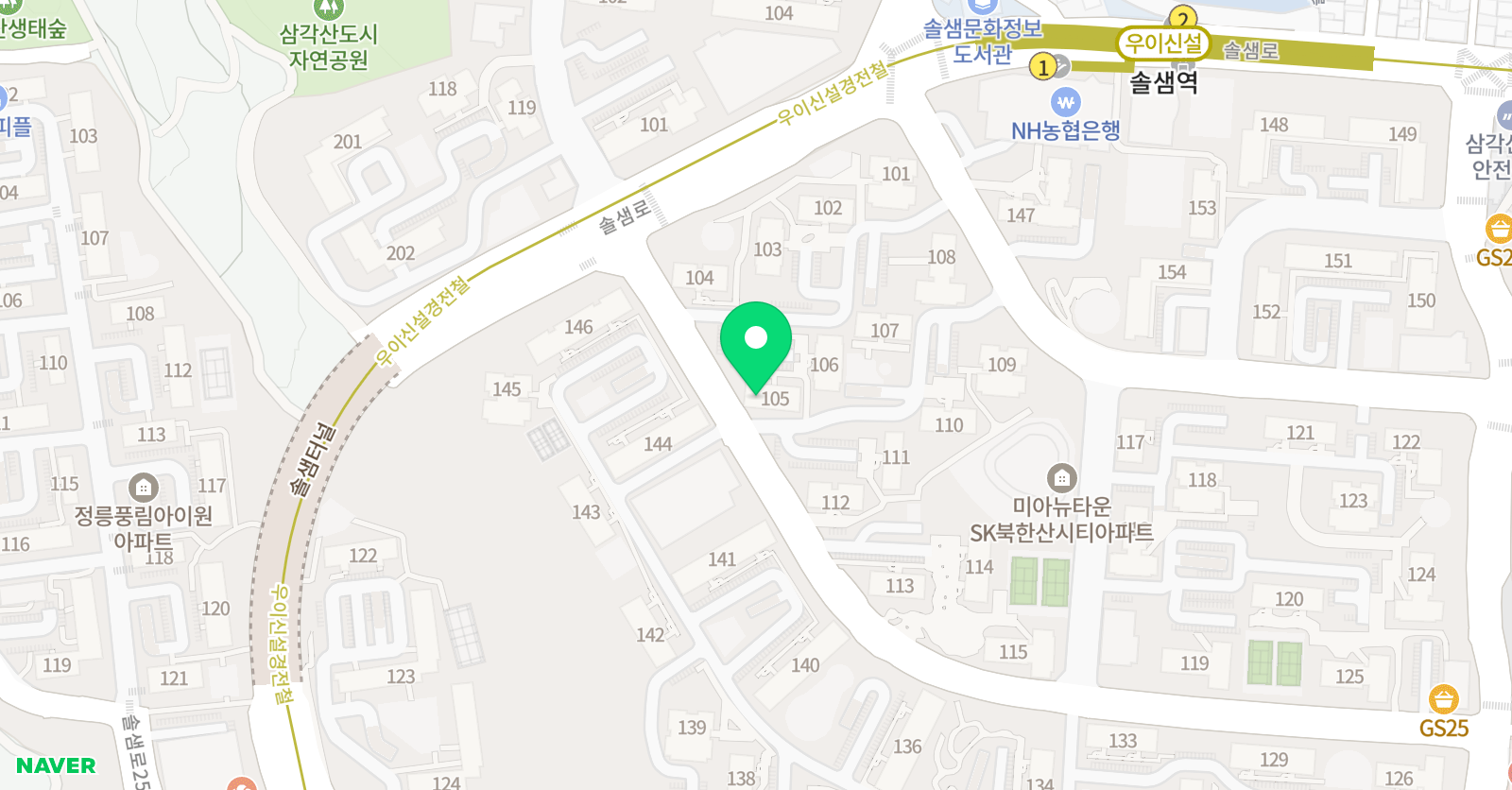 스마트해법 영어 SK삼각산교실 위치