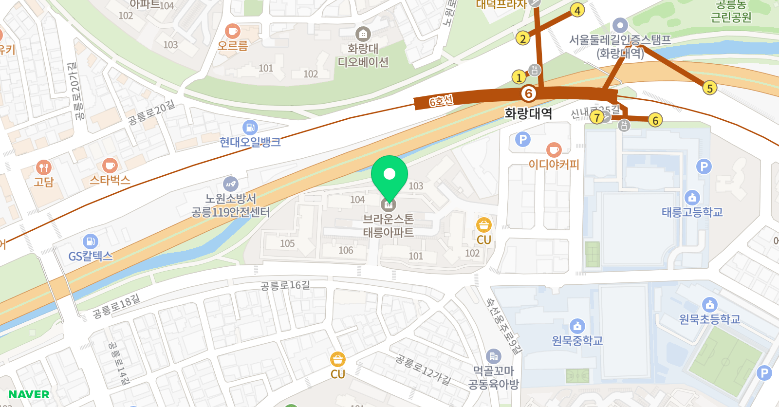 링키영어 화랑대점 위치