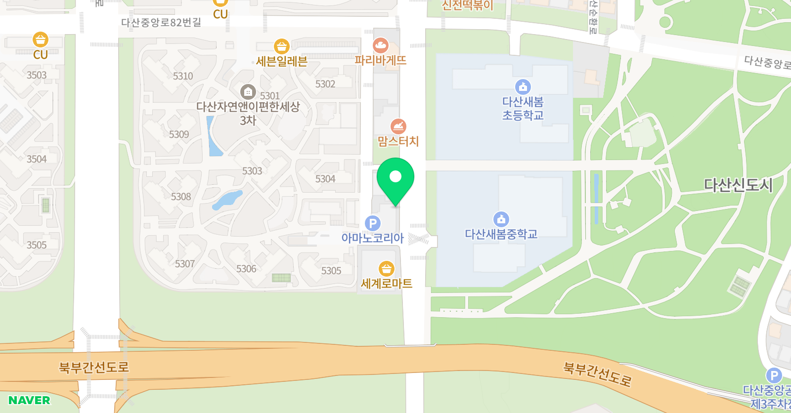스티즈 농구교실 다산점 위치