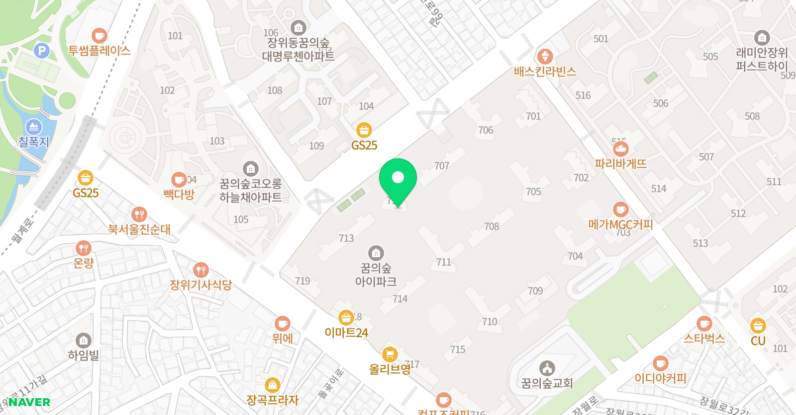 ERC영어독서클럽 성북장곡초점 위치