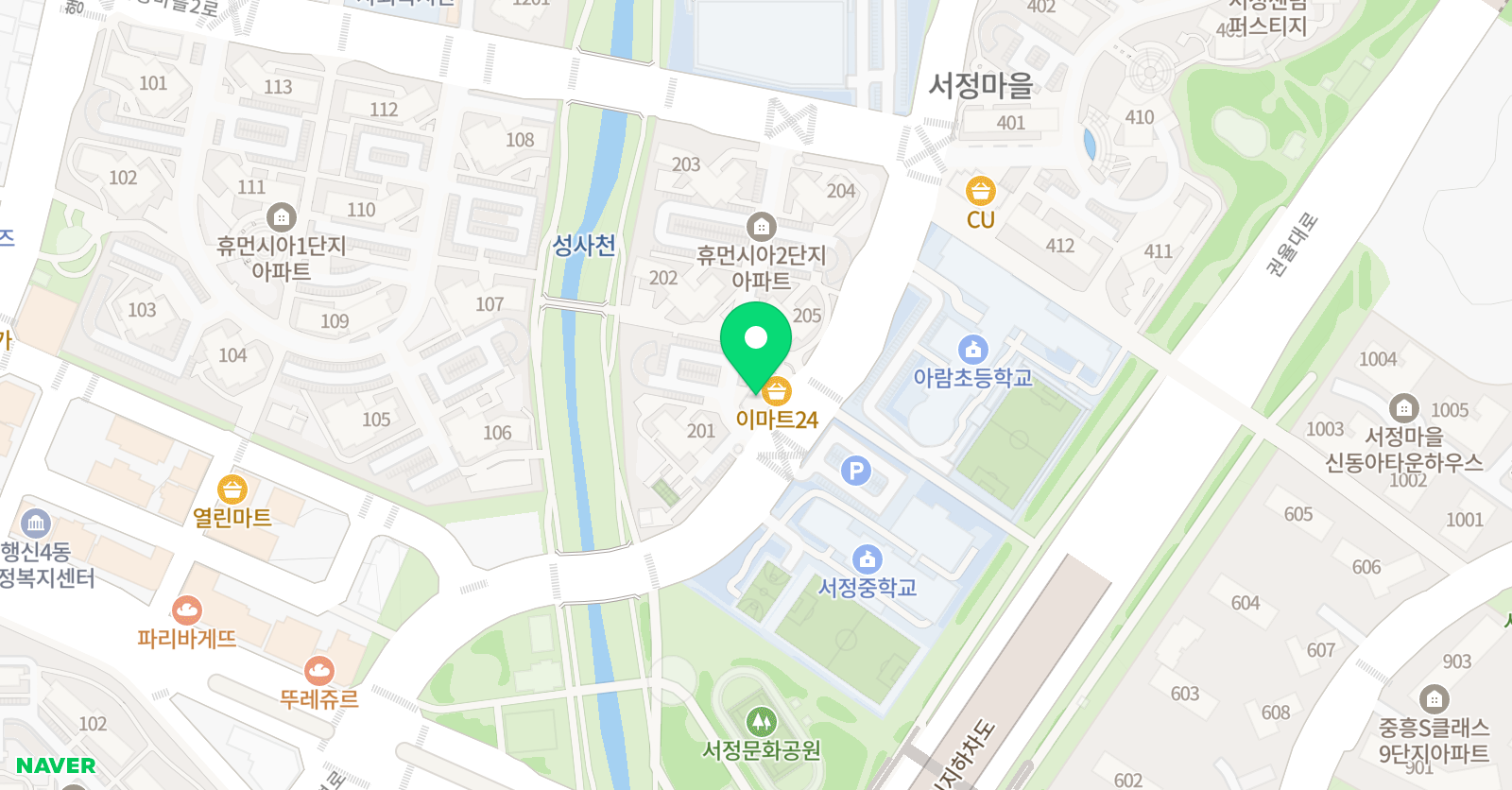 임연희 독서논술 서정점 위치