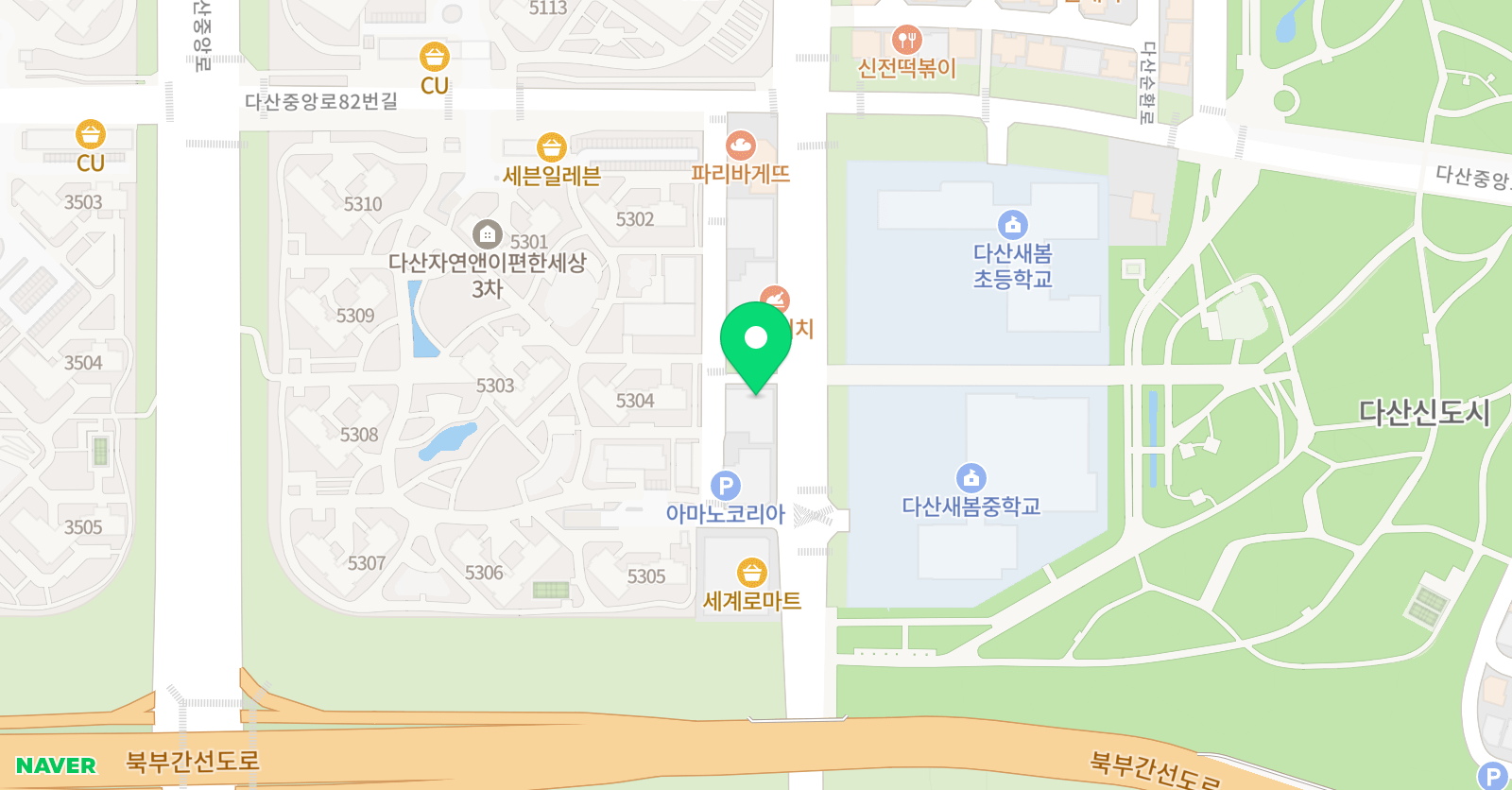우동민에듀원학원 위치