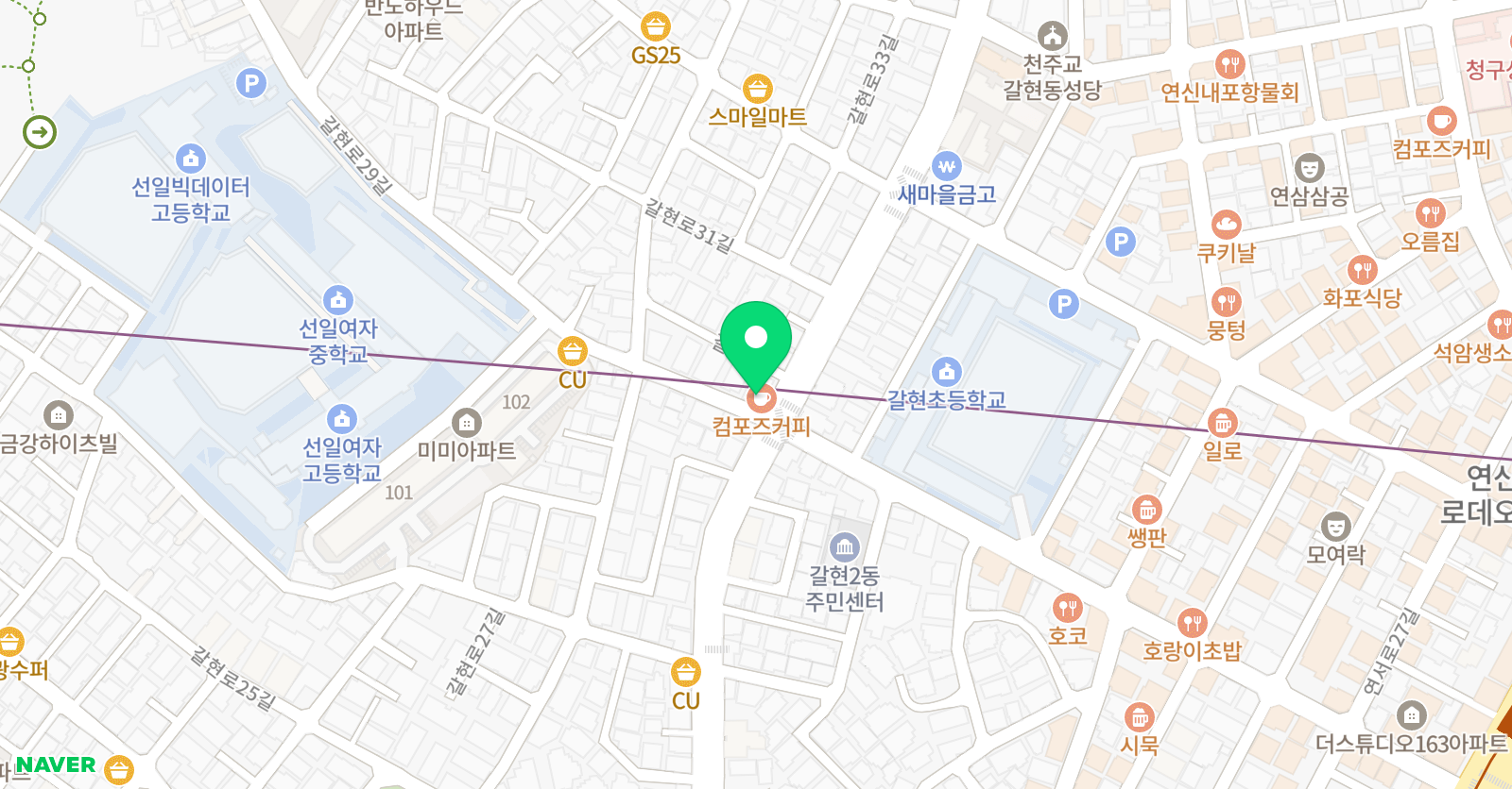 조안샘 영어학원 위치