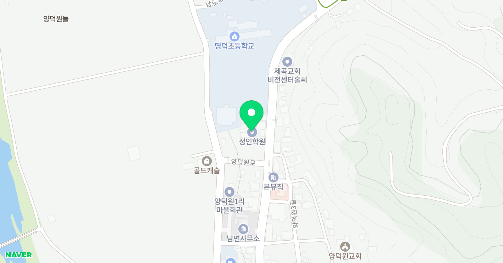 지앤비 영어전문교육 남면캠퍼스 위치