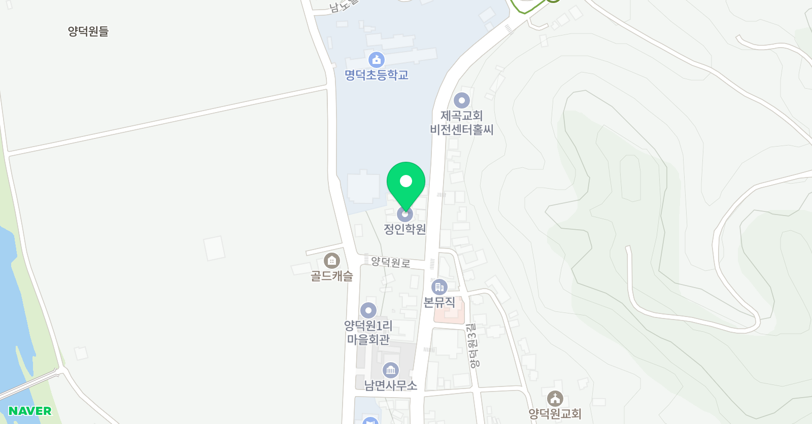정인 학원 위치