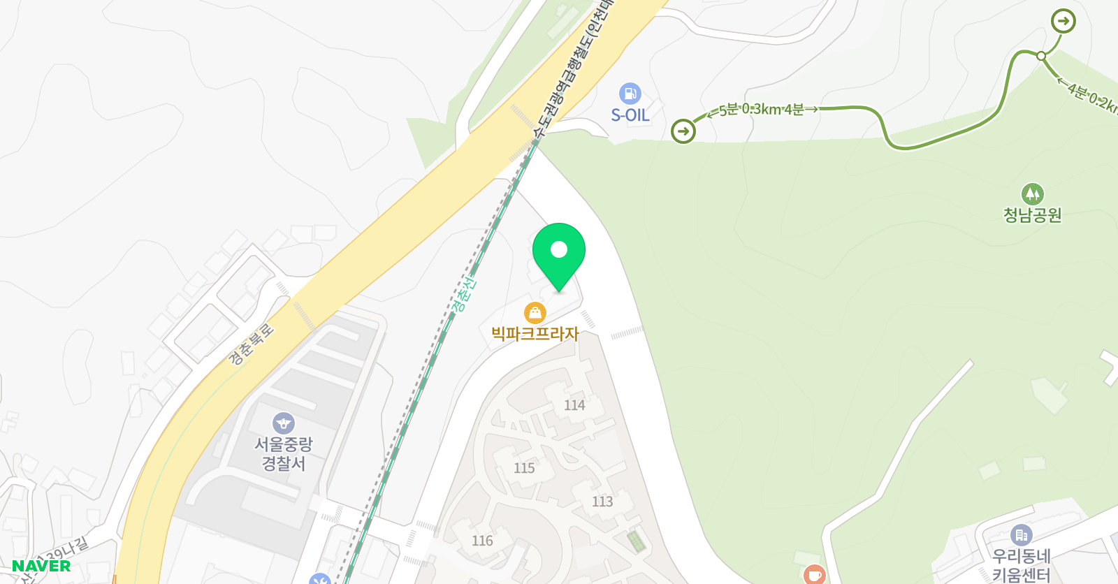 청담잉글리시마인 중랑캠퍼스 위치