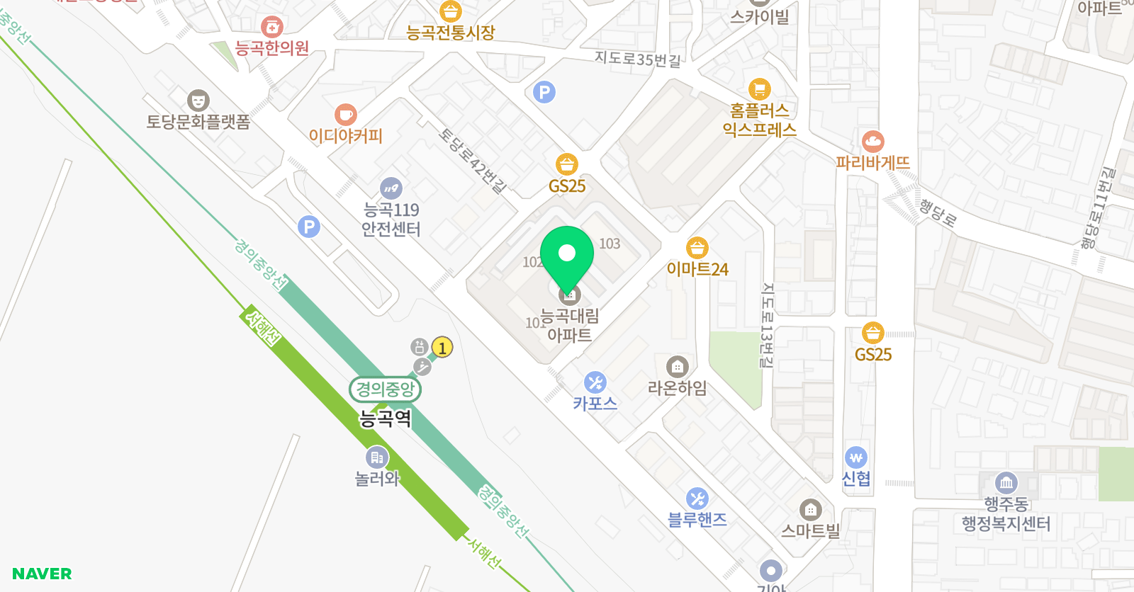 삼성영어셀레나 꿈의정원 학원 위치