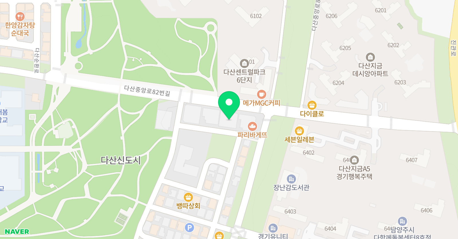 다산 엠 수학사고력학원 위치