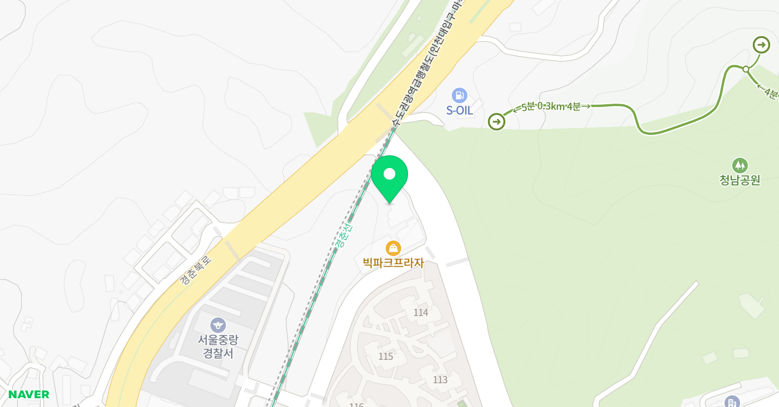 포코아트스페이스 미술학원 위치