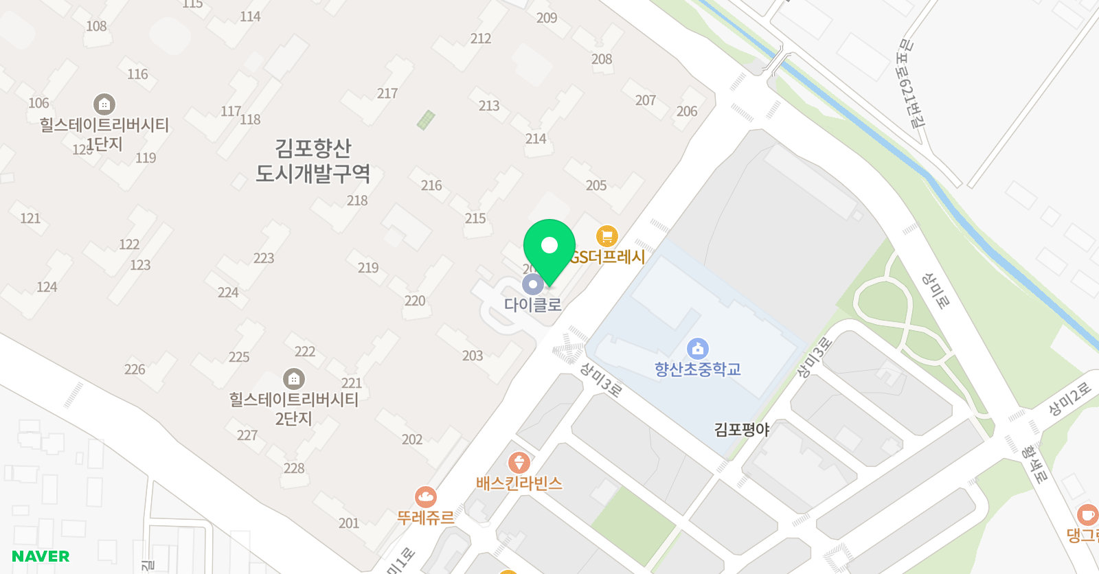 생각을그리다 미술학원 본원 위치