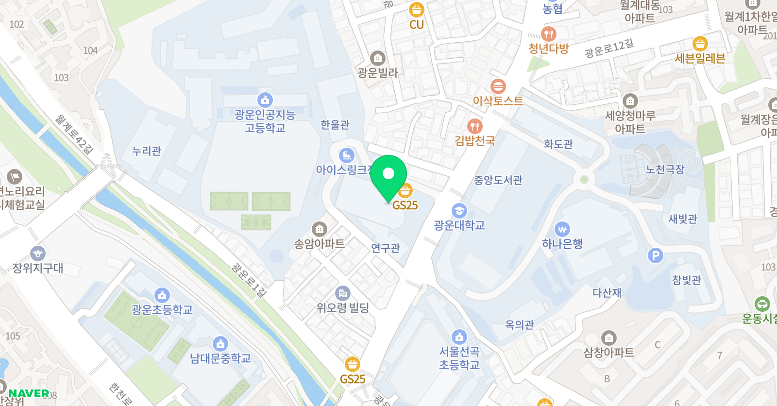 킨스 아이스하키클럽 위치