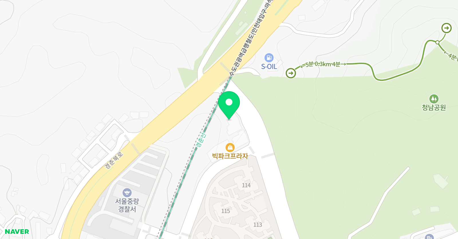스마트 해법수학학원 중랑 신내윤강수학학원점 위치