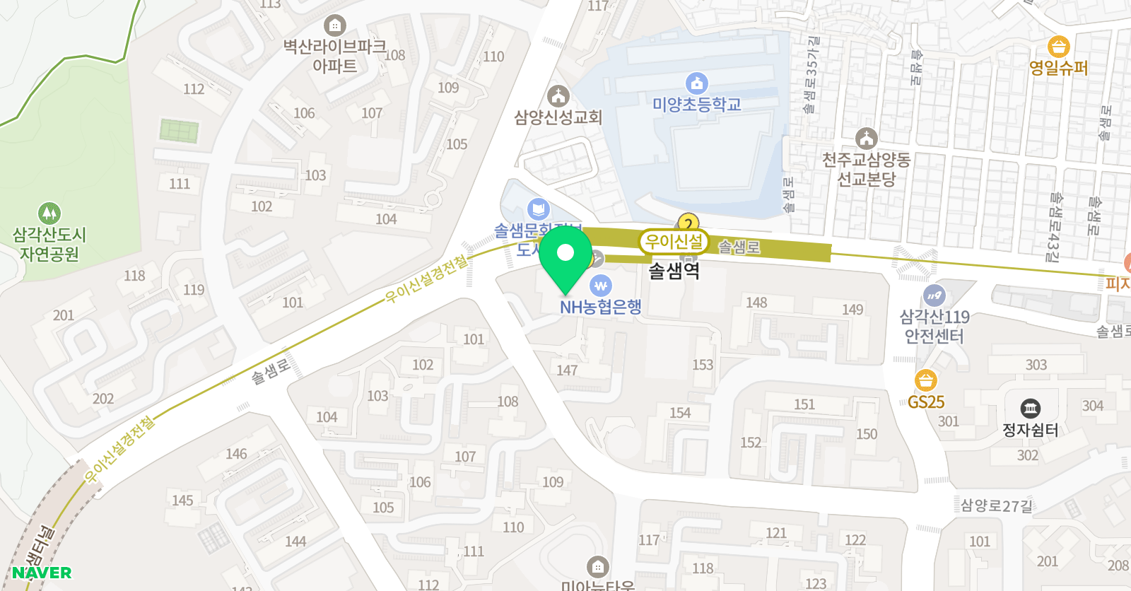 강북알프레드 음악학원 위치