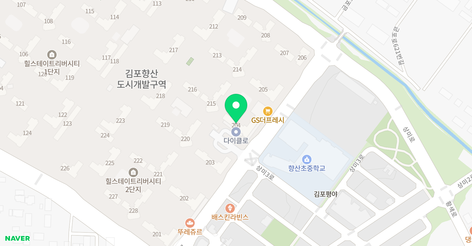 삼성 영어 향산힐교실 위치