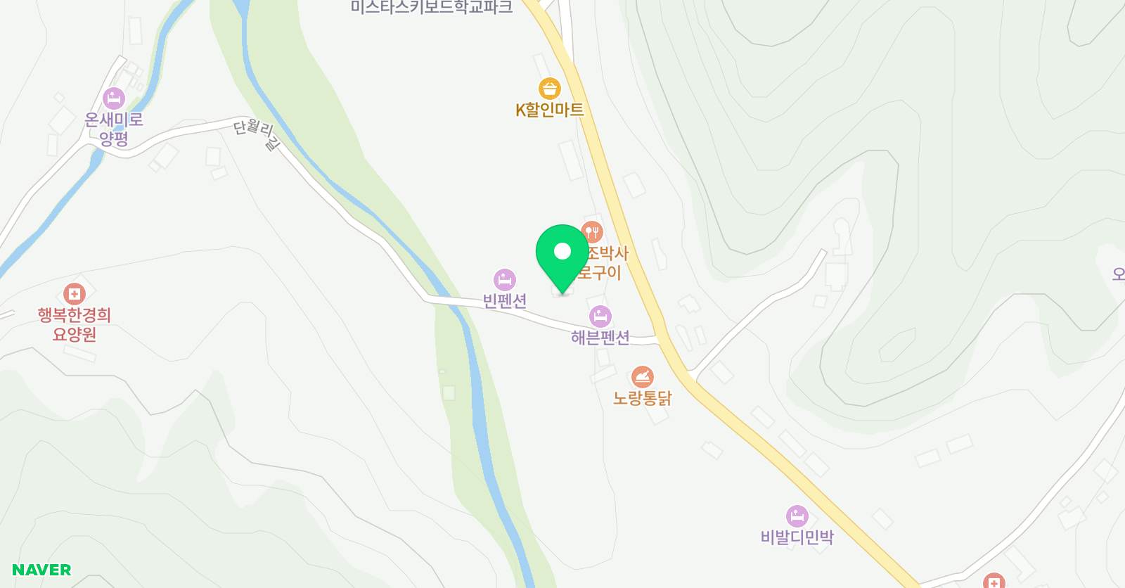 비발디파크 스키강습 키즈스키월드 위치