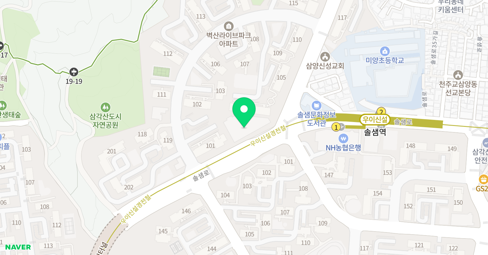 Hopeful English 학원 위치