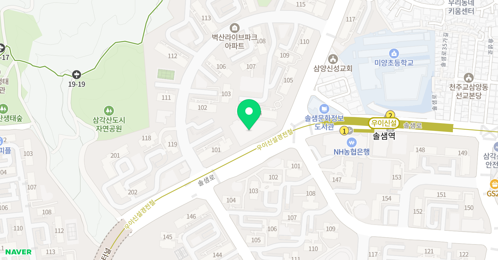윤선생 우리집앞영어교실 삼양교습소 위치