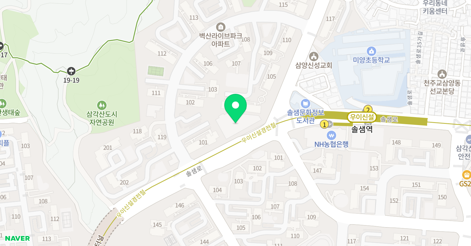 고은피아노 위치