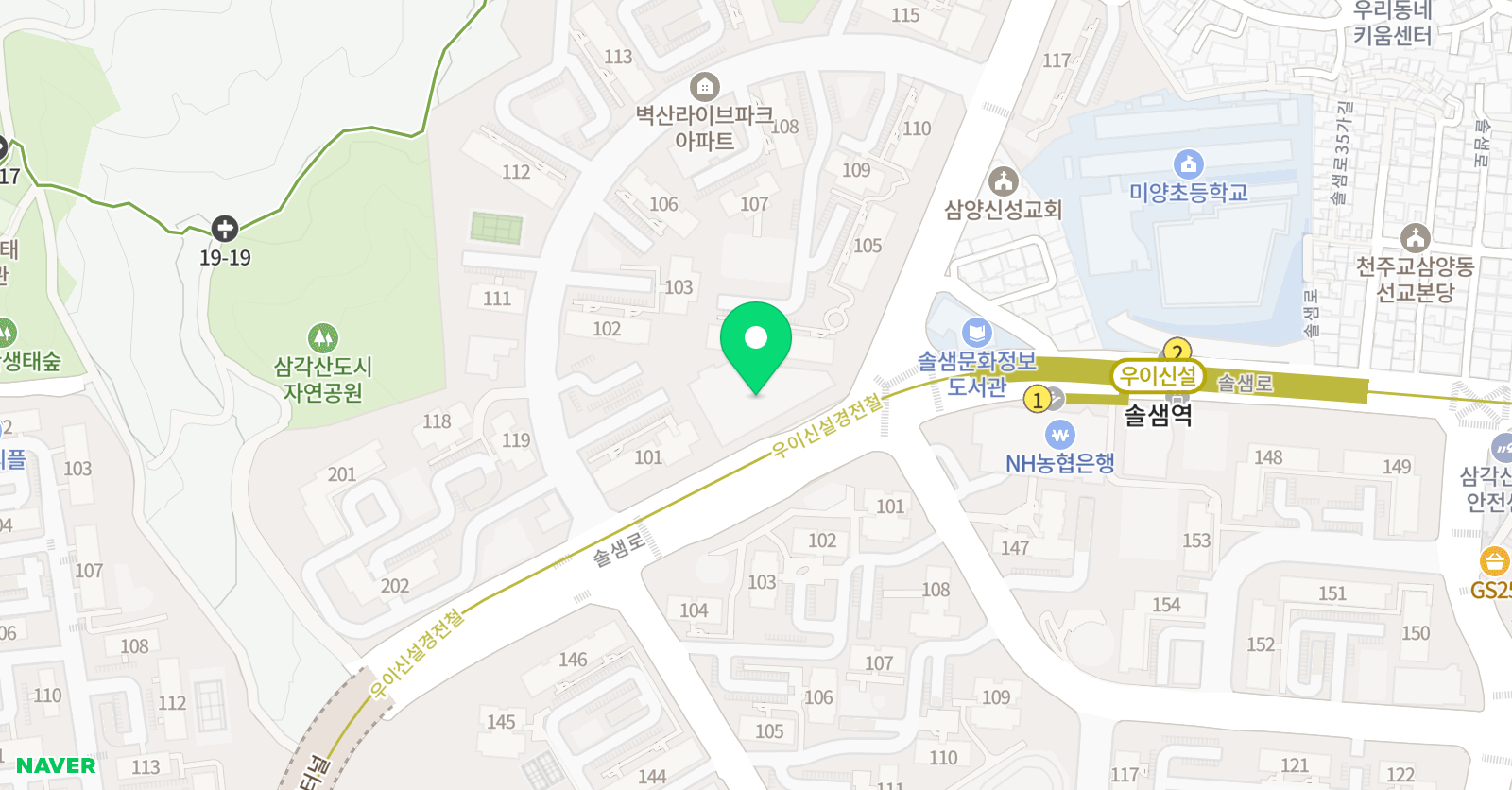 하이 국어 학원 위치