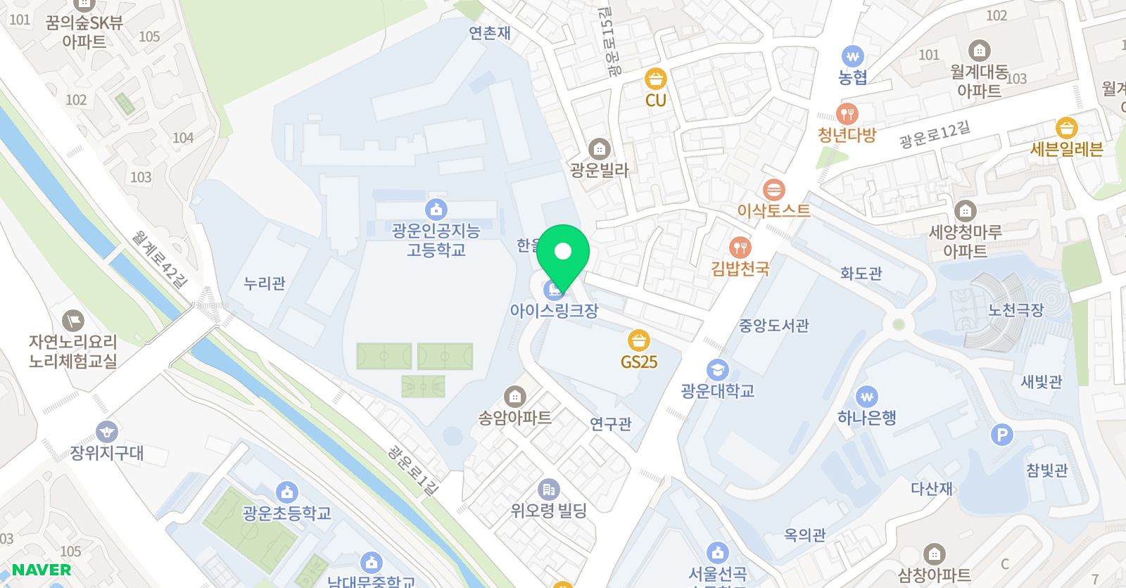 슈퍼비 아이스하키 위치