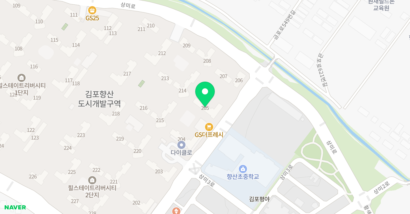 리틀리프 영어학원 김포점 위치