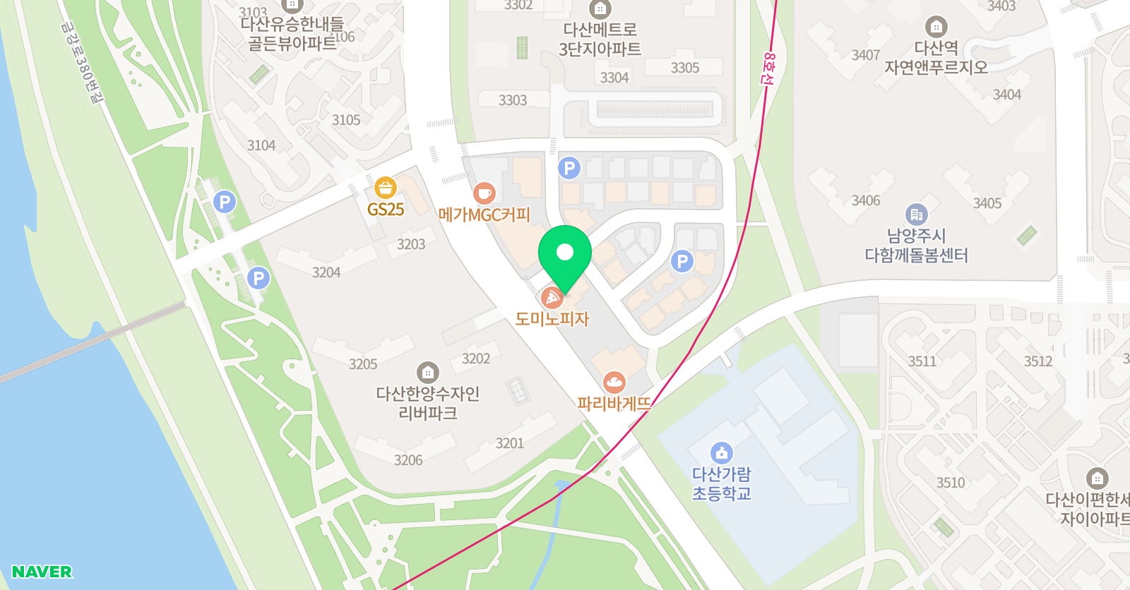 다산 쉬피랜드 어학원 위치
