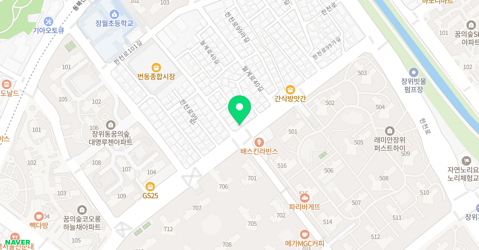 박쌤 수학공부방 위치