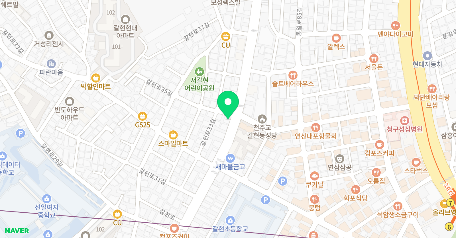 RH게임원화 미술웹툰학원 위치