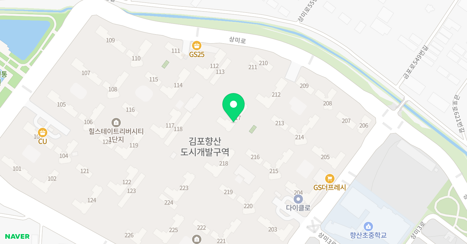 우리말해 김포향산힐스점 위치
