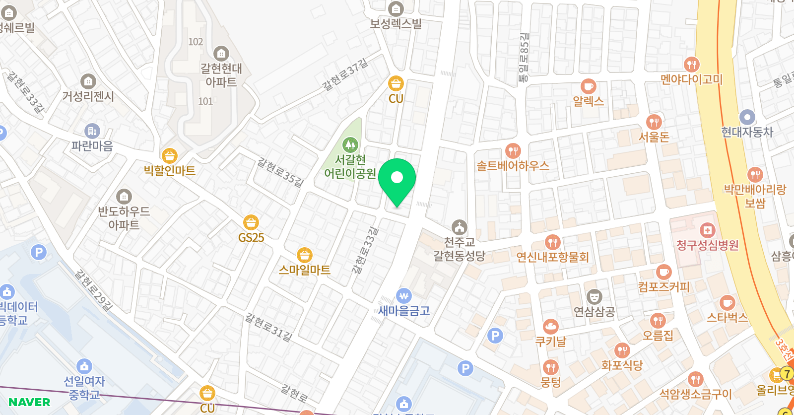비티와이 영어학원 위치