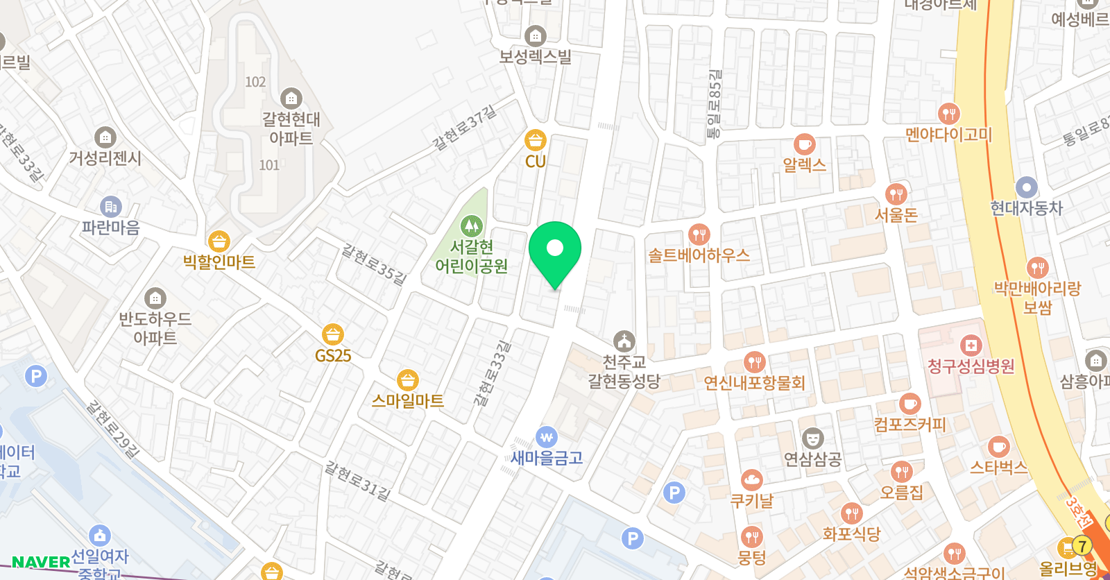 유니팝 생각미술학원 위치