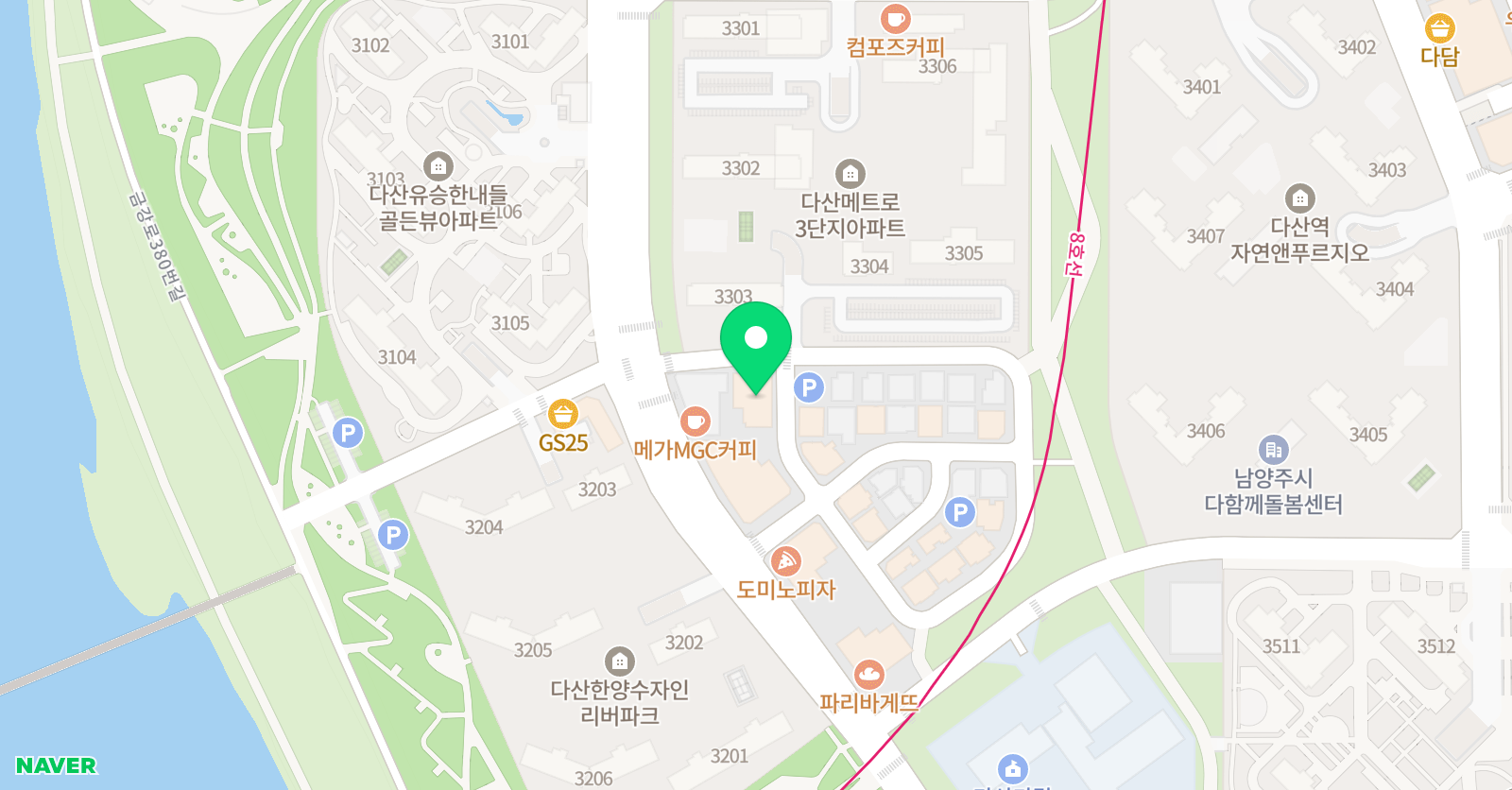 다산 용인대 수호 태권도 위치