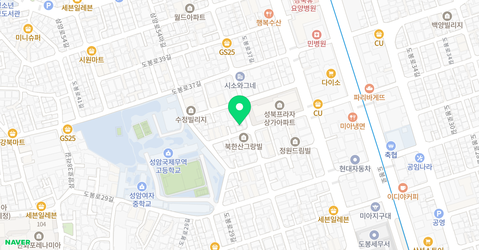 성북 음악학원 위치