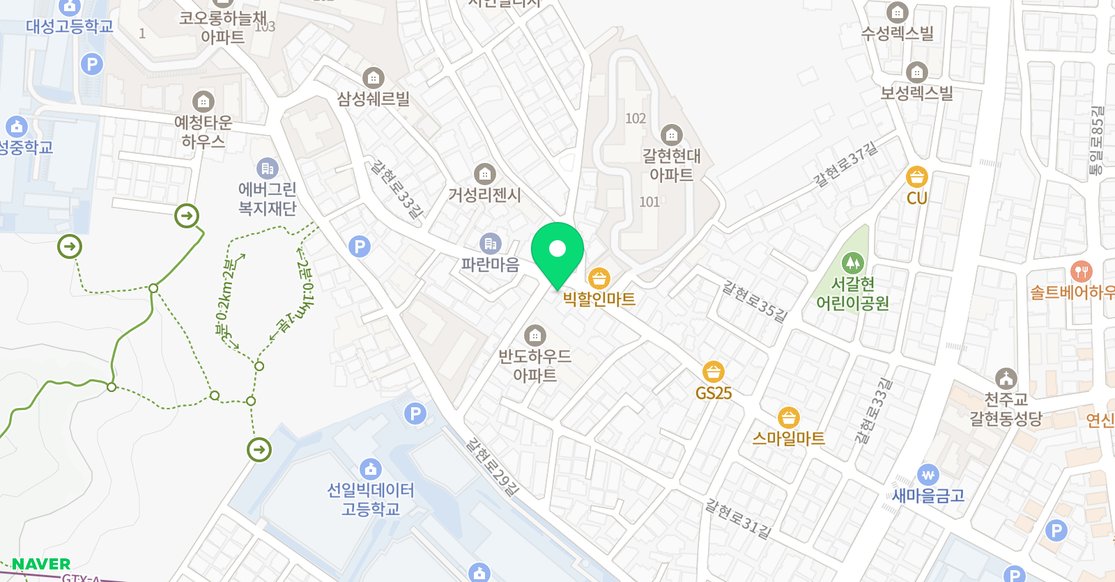 바른 영수학원 위치