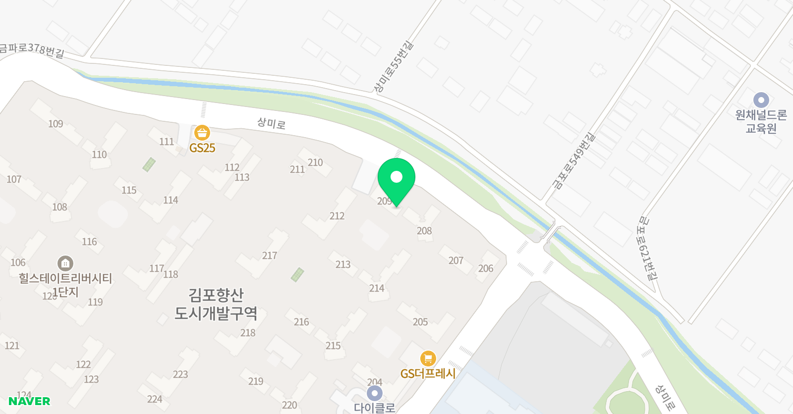 기탄사고력교실 향산힐스테이트1교실 위치